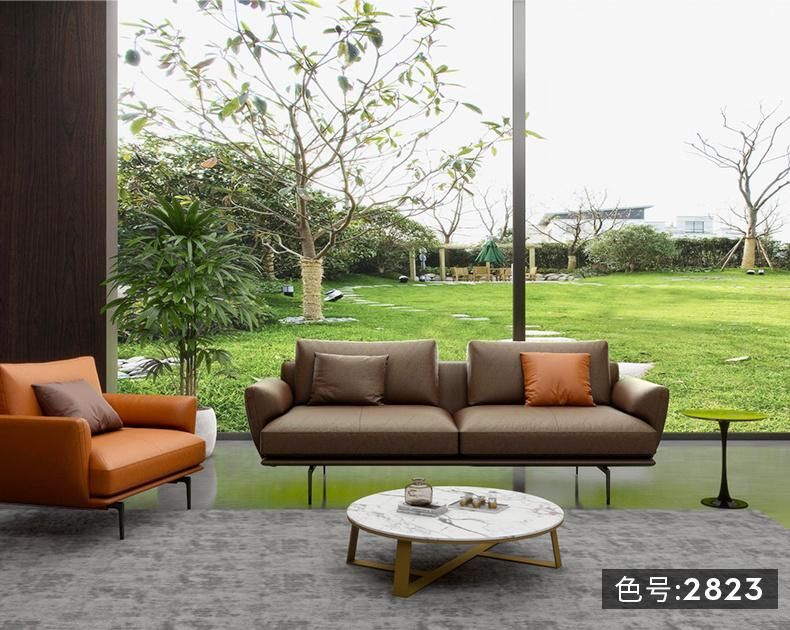 Popular Hot Selling Italy Livingroom Furniture Home Furniture Sofa Modern Sectional Sofa Leather Sofa in High Quality