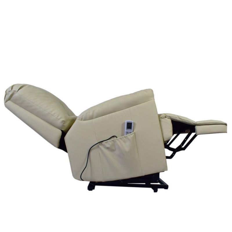 Jky Furniture Zero Gravity High Adjustable Leather Power Lift (Riser) Recliner Chair with Dual German Brand Okin Motor for The Elderly and Disabled