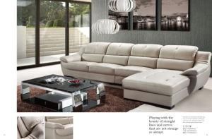 Home Furniture Leather Sectional Sofa Set Leisure Sofa L Shape