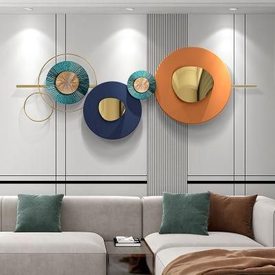 Modern Luxury Interior Living Room Handicrafts Wrought Iron Metal Wall Art Hanging Home Decoration
