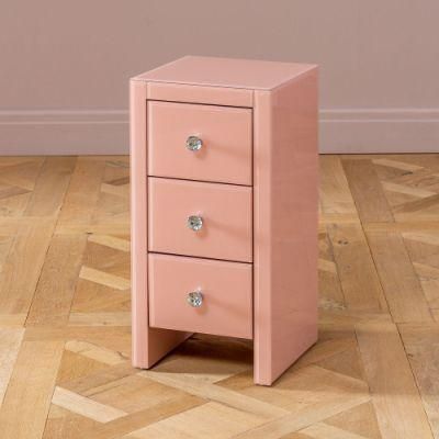 Modern Domestic Europe Style Crushed Diamond Mirrored End Table
