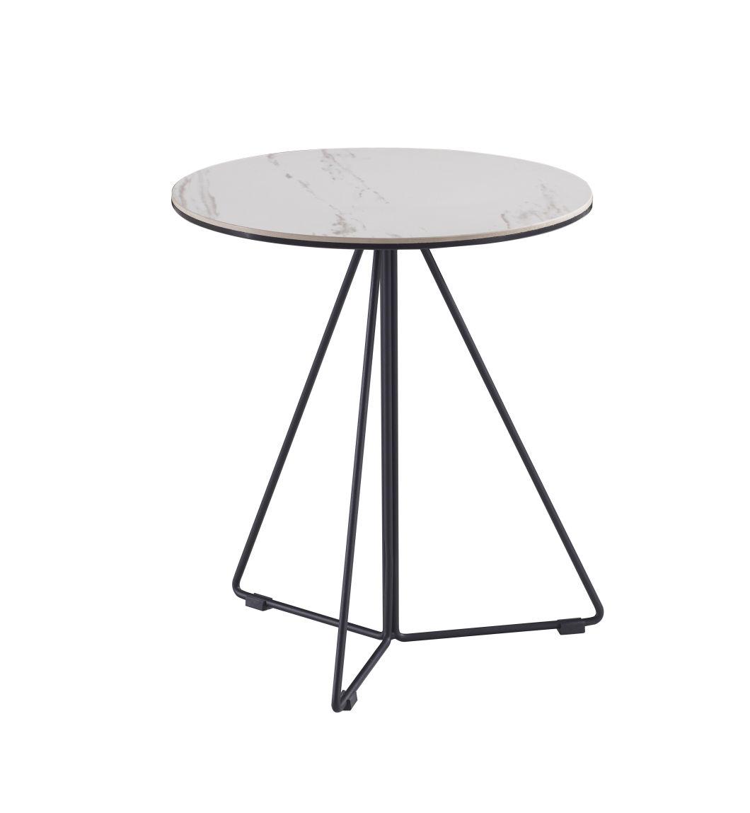 Cj-047 Ceramic Top Side Table /Ceramic Coffee Table /Home Furniture /Hotel Furniture /Metal Coffee Table/Wooden Coffee Table
