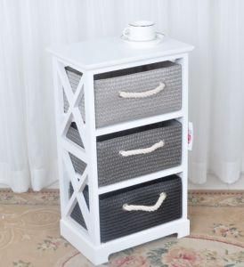New Drawer Cabinet with PP Basket/Storage Cabinet/ Wood Cabinet (RFB-085)