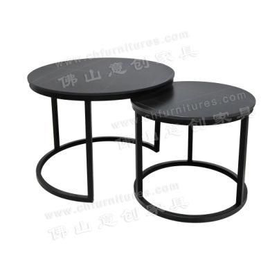 Italian Style Light Luxury Simple Huayan Slate Household Small Round Combination Coffee Table