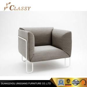 Quality Modern Fabric Armchair with Metal Frame