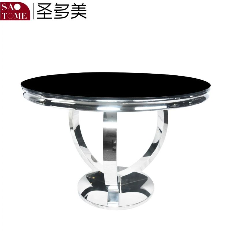 Living Room Furniture Black Glass End Table
