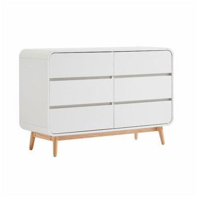 White Dorian 6 Drawer Chest