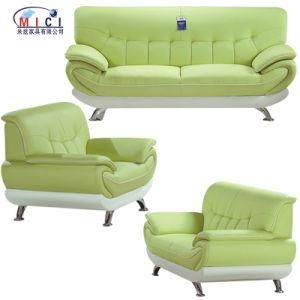 Modern Leather Sofa with Color of Macaron for Living Room Furniture