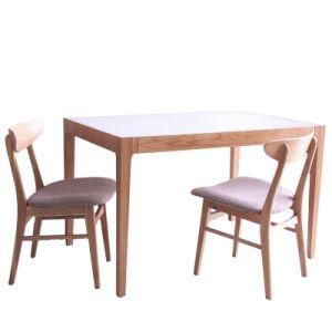 Dining Room MDF and Wood Table with Chairs Furniture