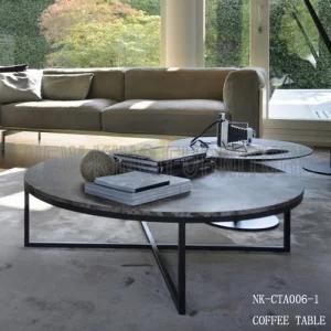 Modern Marble Top Living Room Furniture Design Tea Table (NK-CTA006-1)