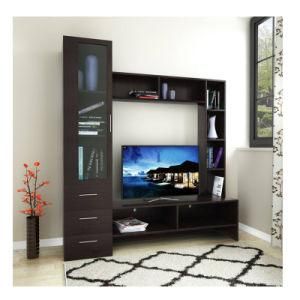 Giant Wooden Cabinet Simple Modern Wall Unit TV Stand with Showcase
