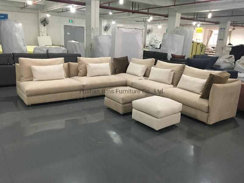 China Home Furniture Living Room Luxury Sectional Fabric Sofa