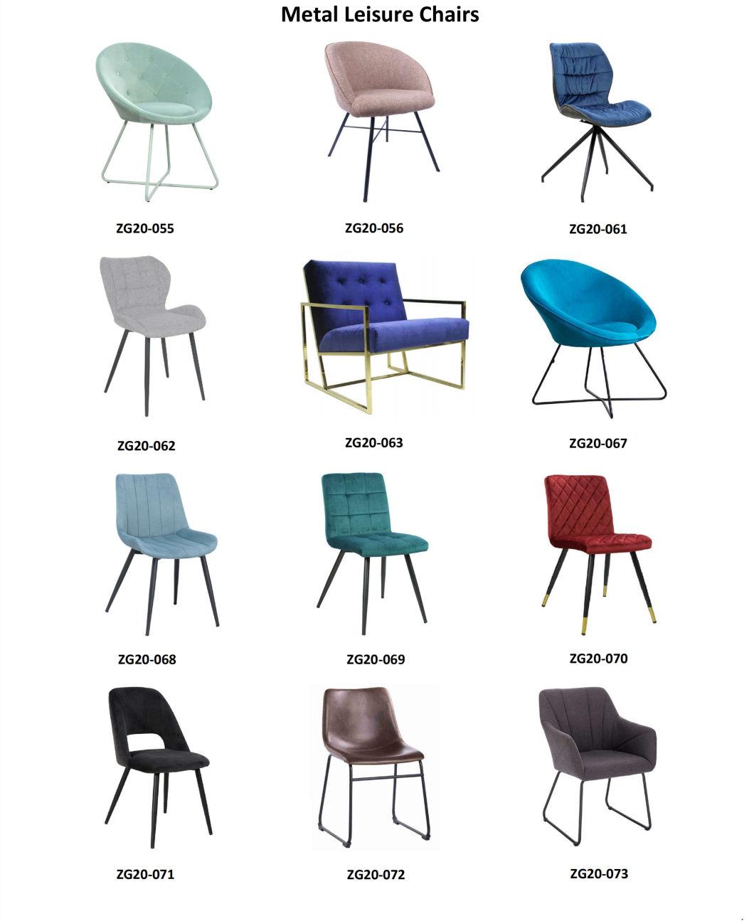Metal Home Dining Furniturel Leisure Chair with Armrest (ZG20-063)