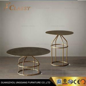 Simple Design Round Metal Steel Side Table for Dining Room Living Room