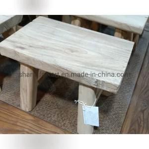 Chinese Antique Old Wood Small Stool Home Decoration End Table