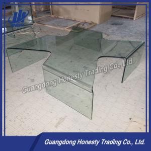 CB200 Special Design Irregular Glass End Table