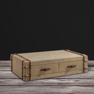 Richards&prime; Vintage Steamer Canvas Trunk Coffee Table