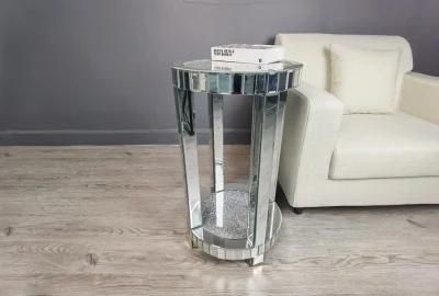 Durable and Compact Mirrored Bedside Table Made in China