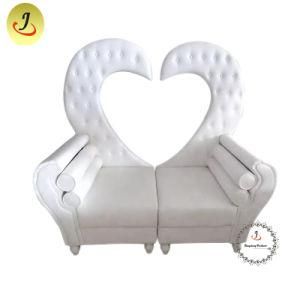Royal White Wedding Loveseat Throne Chairs Sofa for Bride and Groom