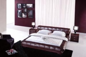 Modern Italian Unique Design Leather Bed