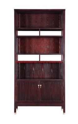 Hotel Lobby Modern Chinese Style High Wooden Livng Room Cabinet