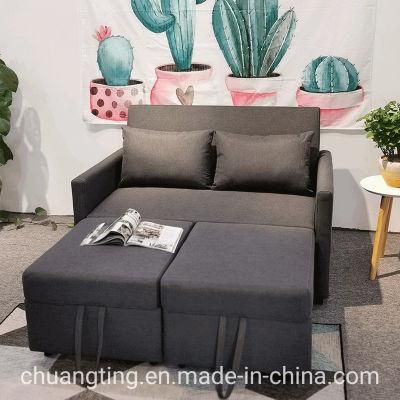 Dark Grey Double Seat Sofa Cum Bed New Design Sofabed