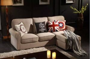 Living Furniture Fabric Sofa with Ottoman for Sofa Set