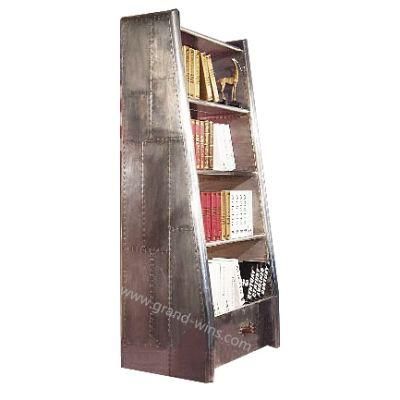 New Design Luxury Wooden Aluminum Aviator Book Shelf Library Bookshelf