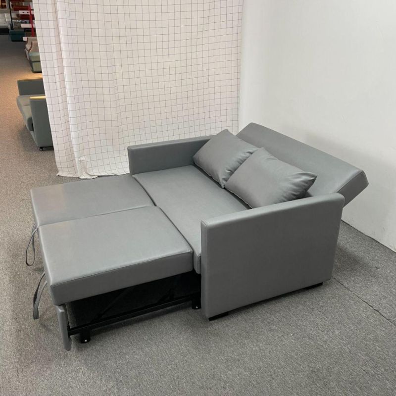 Technology Velvet Double Color Matching Double Drag Bed Small Apartment