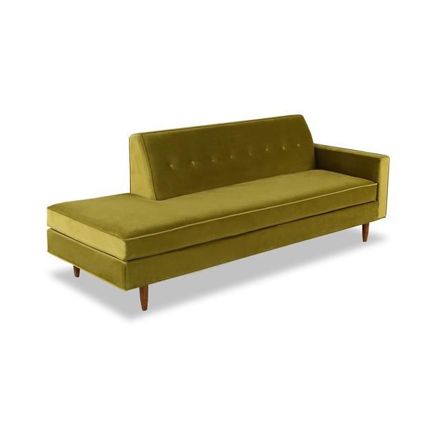 Green Velvet Couch Modern Style Daybed