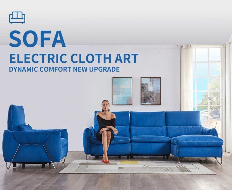 Modern Simple Fabric Sofa Functional Sofa Small Living Room Electric Functional Sofa