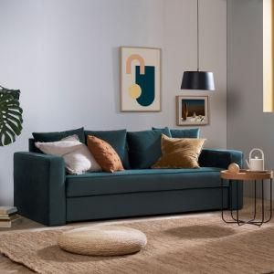 Modern One Two or Three Seater High Quality Velvet Upholstered Gold or Chrome Leg Living Room Sofa