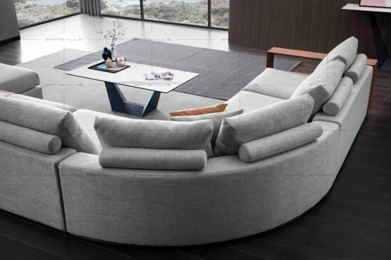 Chinese Home Furniture Italian Leisure Leather Sofa Set