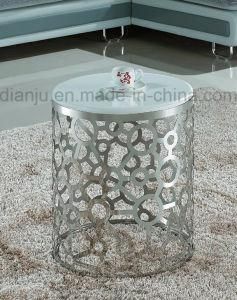 Round Marble Stainless Steel Furniture Sofa Table