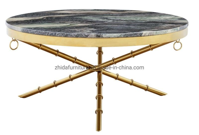 Luxury MID East Style Living Room Coffee Center Table with Marble Top
