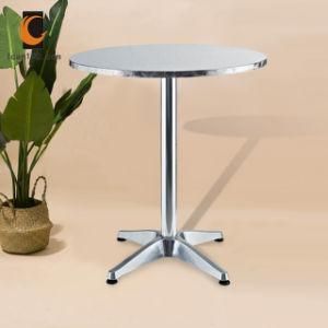 Scratch Resistant Modern Metal Aluminium Round Coffee Dining Table Top (SST-01C)