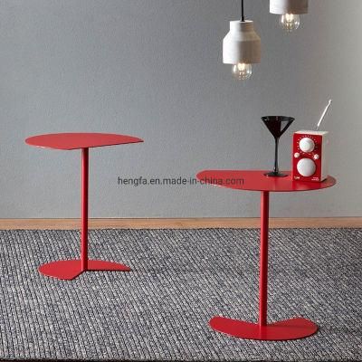 Industrial Unique Design Cheap Power Coated Iron Frame Console Cofffee Table