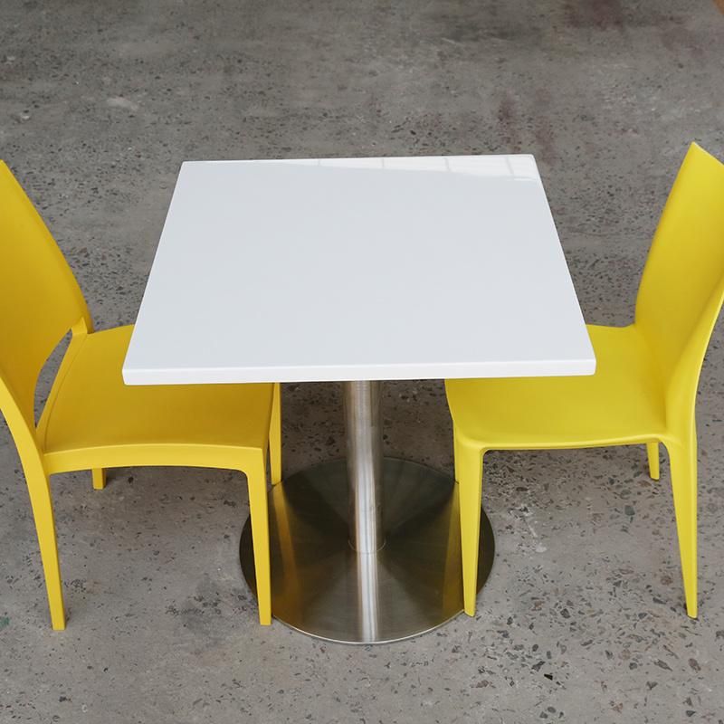 Kingkonree Solid Surface Natural Stone Onyx Marble Round Dining Table for Dining Room