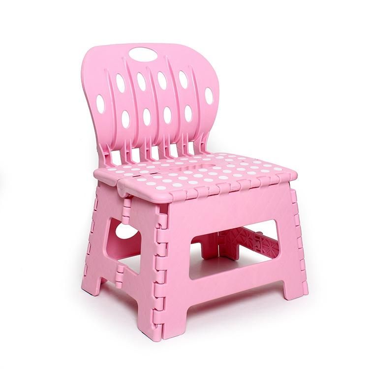 Crevice Plastic Folding Stool for Backrest