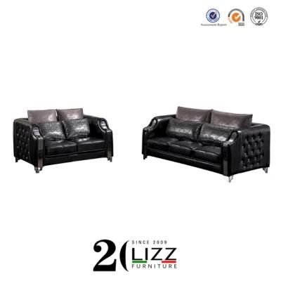 American Classic Luxury Stylish Living Room Genuine Leather Leisure Sofa