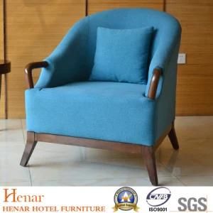 Walnut Living Room Sofa Chairs Blue Upholstery Henar Lf1610