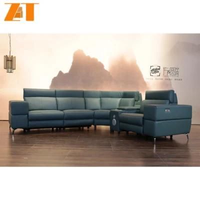Modern Chinese Furniture Recliner Sofa Bed L Shape Leather Sofa