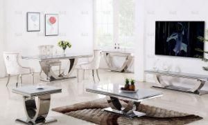 Home Living Room Furniture Glass Tea Table Set / Coffee End Table
