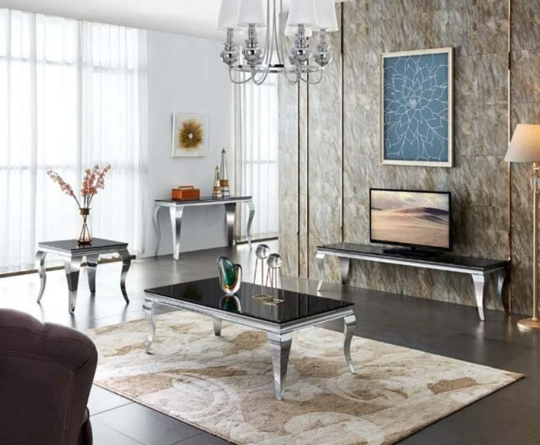 Home Living Room Furniture Marble TV Stand and Coffee Table