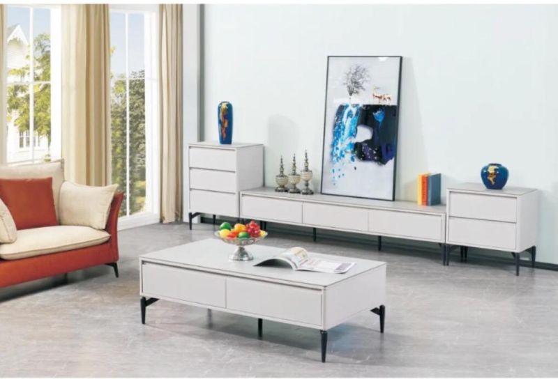 Classic Living Room Luxury Slab Cabinet Furniture Designer Metal TV Bench