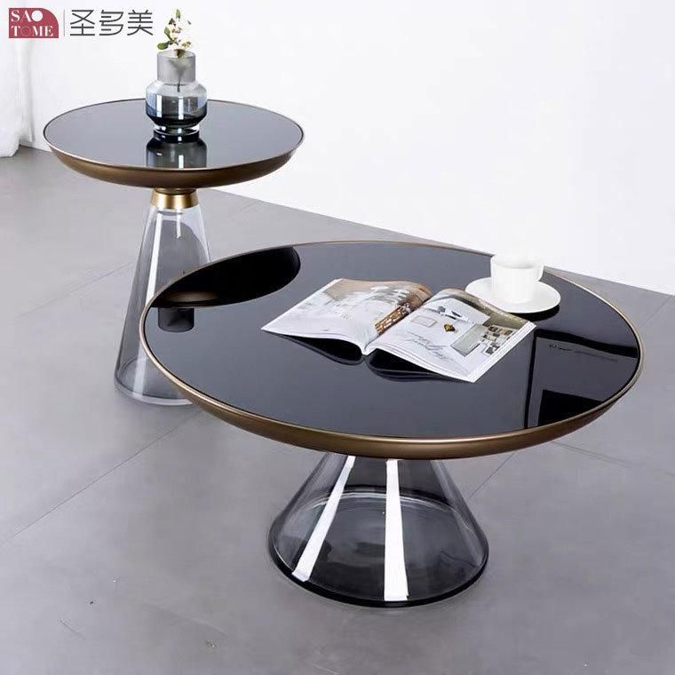 New Promotion Two Round Table Set Metal Coffee Table