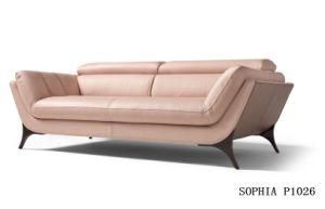 Living Room Furniture Modern Sofa with Real Leather Sofa
