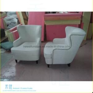 American Style Hotel Wood Frame Leather Sofa (HW-0116S)
