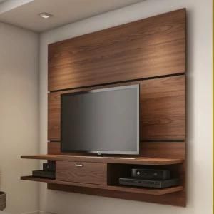 Brown Popular TV Wall Cabinet with LED Light
