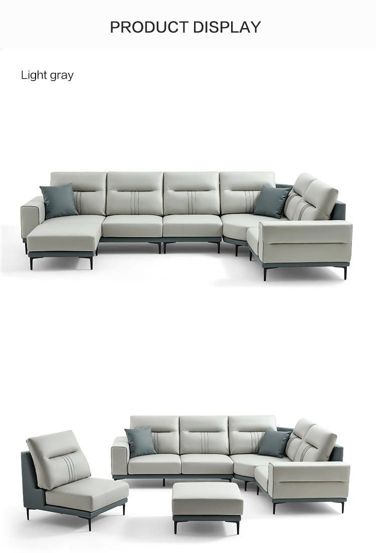with Armrest Low Back Wooden Genuine Leather American Classic Fabric Sofa